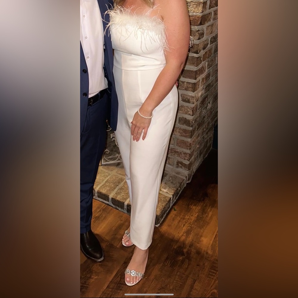 Gianni Bini Feather Jumpsuit